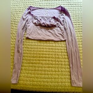 Lavender crop top